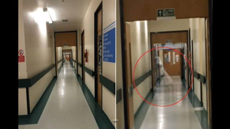 Skummelt bilde tatt på sykehus i England.